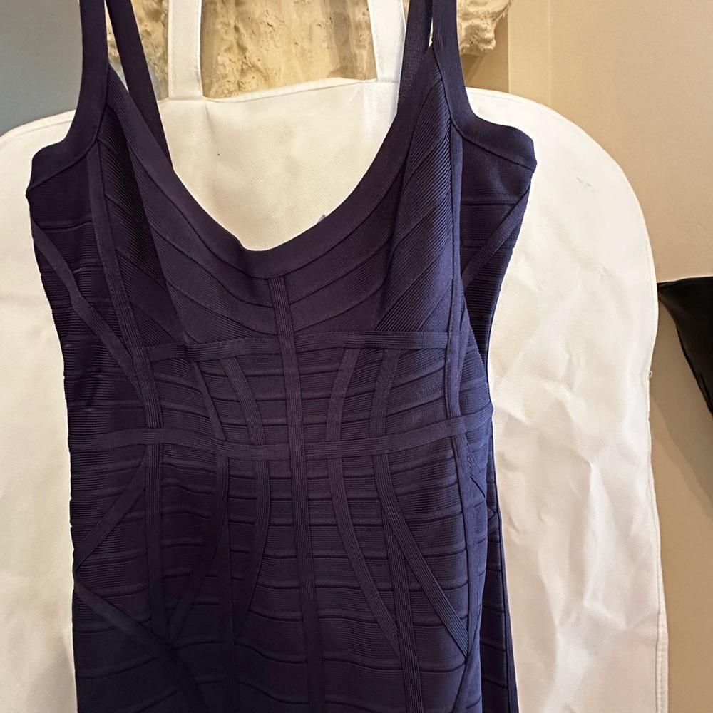 Perfect special event  dress! NWT Herve Leger long bandage dress stunning blue